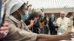 Pope Francis’ general audience in the Paul VI Hall at the Vatican, Sept. 1, 2021. Vatican Media.